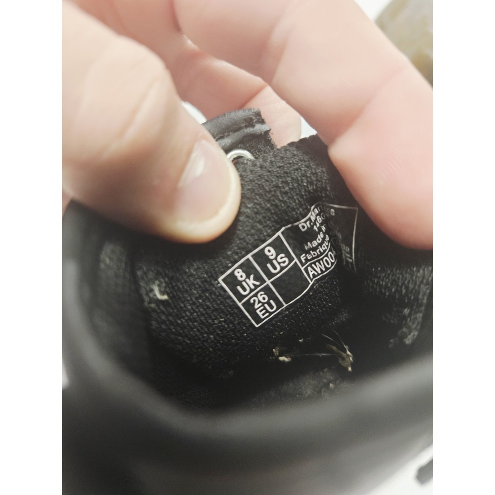 Dr Martens Toddler Kids Size 9 US Black Leather Boots Zip Side Unisex AW004 - Picture 9 of 9